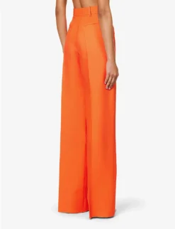 Valentino Pantalone Straight-leg High-rise Wool And Silk-blend Trousers -Reiss Shop R04169685 SIERRA ALT03