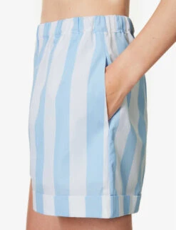 Classic Striped Cotton Shorts -Reiss Shop R04170813 LIGHTBLUE ALT04