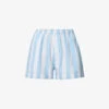 Classic Striped Cotton Shorts