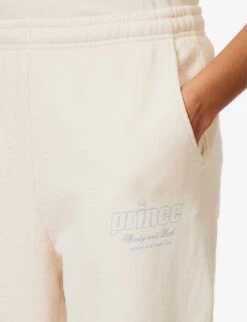 Sporty & Rich X Prince Logo-print Cotton-jersey Jogging Bottoms -Reiss Shop R04173067 CREAMBLUE ALT04