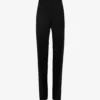 Jil Sander Structured-waist Pressed-crease Straight-leg High-rise Wool Trousers