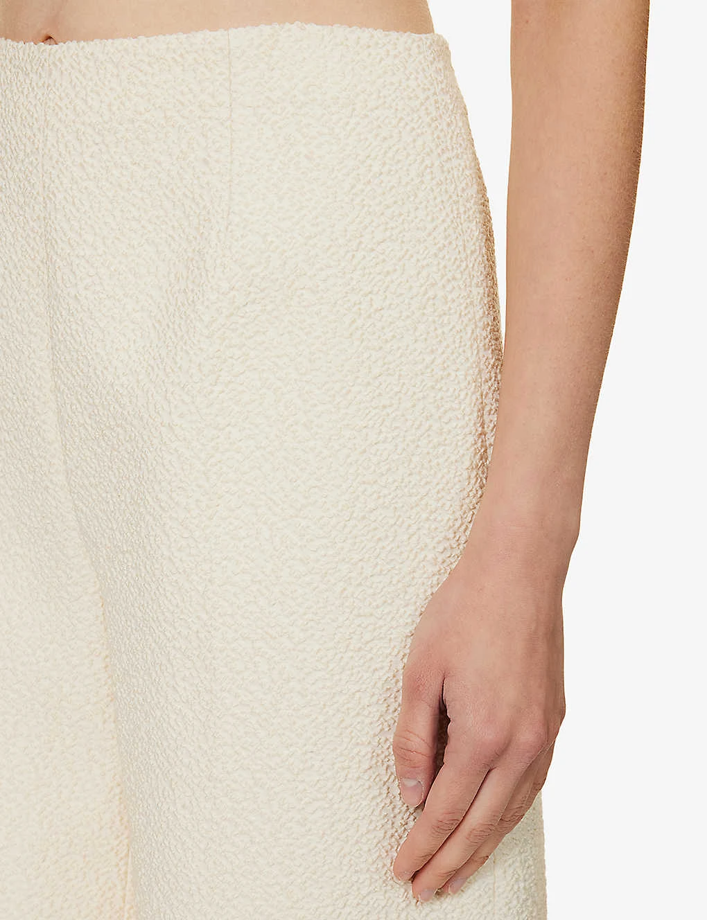 Debbie Wide-leg High-rise Cotton-blend Trousers 5 Debbie Wide-leg High-rise Cotton-blend Trousers - Image 5