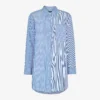 Whistles Millie Stripe Oversized Cotton Shirt