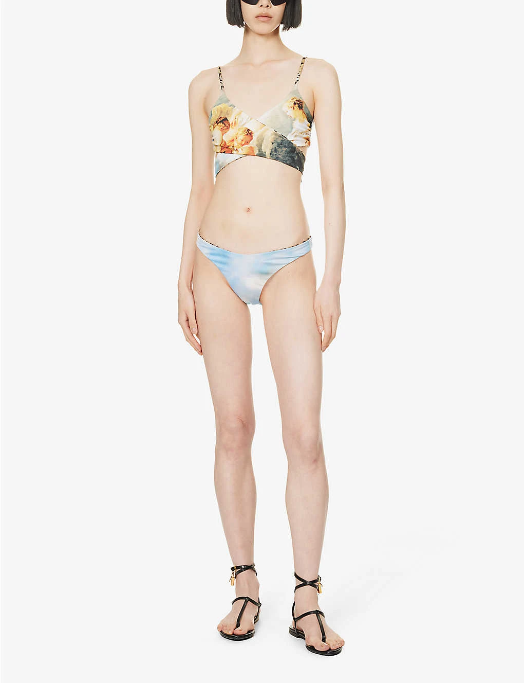 Roberto Cavalli Graphic-pattern Mid-rise Bikini Bottoms 2 Roberto Cavalli Graphic-pattern Mid-rise Bikini Bottoms - Image 2