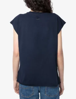 Zadig & Voltaire Cecilia Moon Graphic-print Cotton T-shirt 8 Zadig & Voltaire Cecilia Moon Graphic-print Cotton T-shirt -Reiss Shop R04180441 ENCRE ALT03