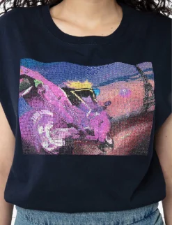 Zadig & Voltaire Cecilia Moon Graphic-print Cotton T-shirt 9 Zadig & Voltaire Cecilia Moon Graphic-print Cotton T-shirt -Reiss Shop R04180441 ENCRE ALT04