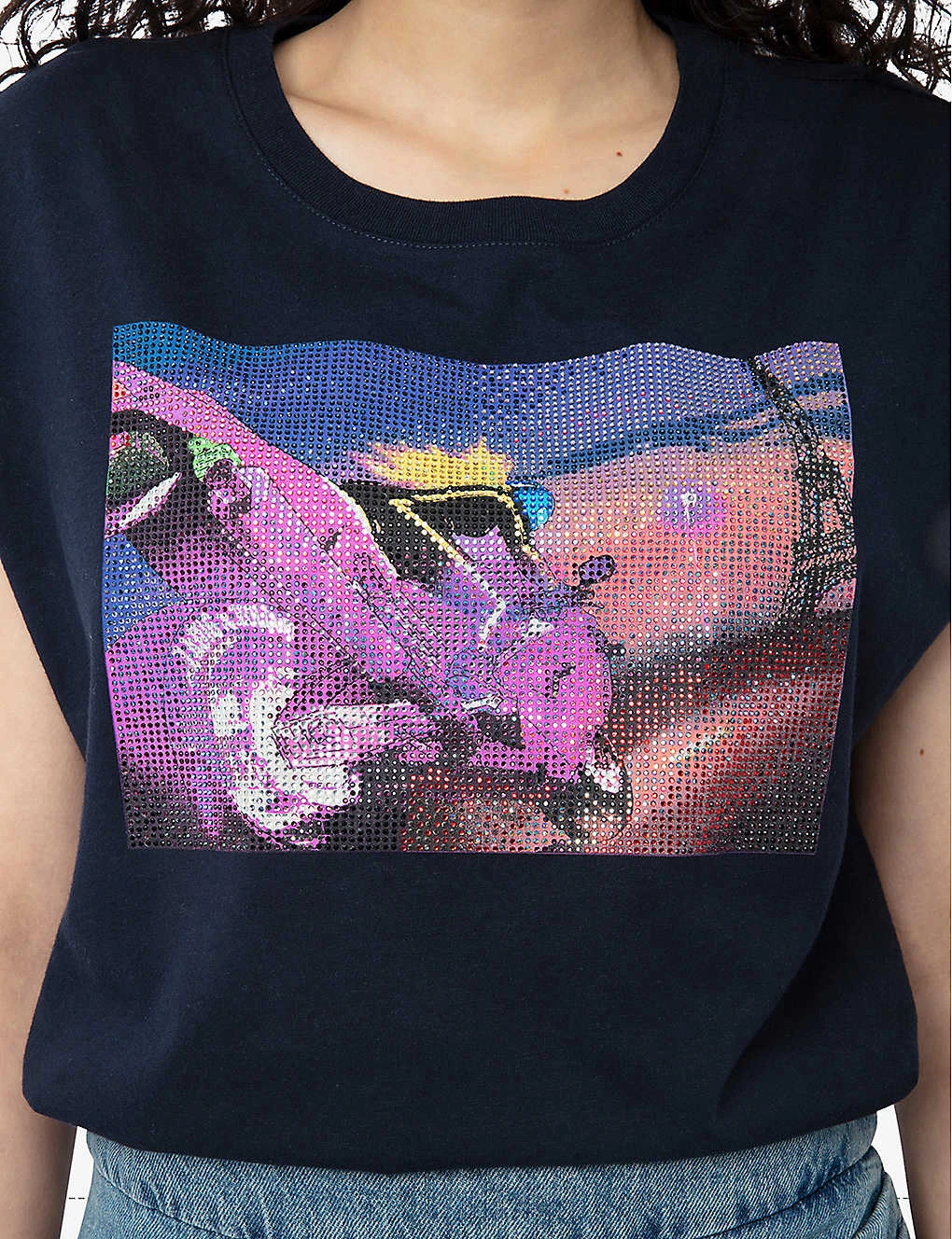 Zadig & Voltaire Cecilia Moon Graphic-print Cotton T-shirt 5 Zadig & Voltaire Cecilia Moon Graphic-print Cotton T-shirt - Image 5