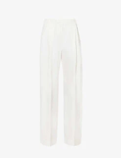 Victoria Beckham Mid-rise Wide-leg Woven Trousers