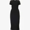 Victoria Beckham Slim-fit Round-neck Stretch-woven Midi Dress