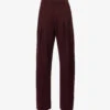 Victoria Beckham Pleated Straight-leg High-rise Stretch-jersey Trousers