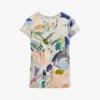 Ted Baker Elehna Magnolia-art Short-sleeve Stretch-woven T-shirt