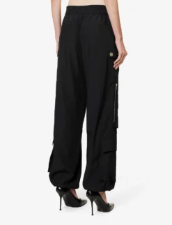 Dion Lee Pocket-embellished Straight-leg Mid-rise Recycled-polyester Trousers -Reiss Shop R04181837 BLACK ALT03