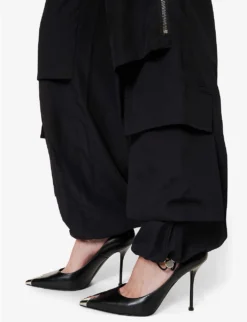 Dion Lee Pocket-embellished Straight-leg Mid-rise Recycled-polyester Trousers -Reiss Shop R04181837 BLACK ALT04