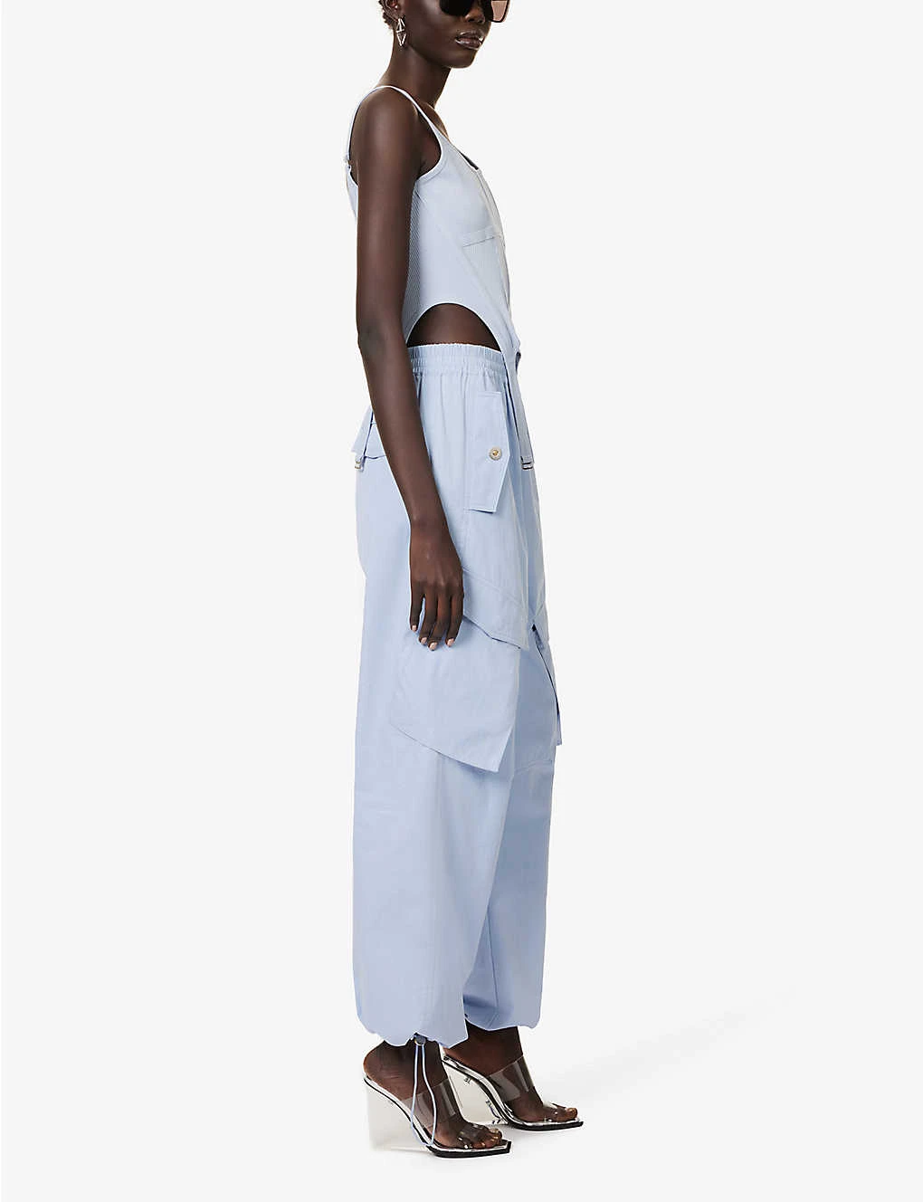 Dion Lee Wide-leg Mid-rise Cotton Cargo Trousers 2 Dion Lee Wide-leg Mid-rise Cotton Cargo Trousers - Image 2