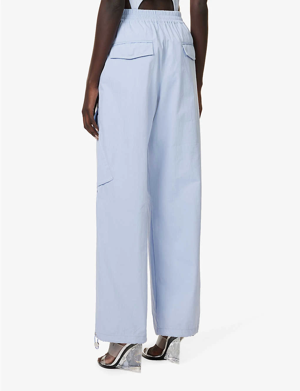 Dion Lee Wide-leg Mid-rise Cotton Cargo Trousers 4 Dion Lee Wide-leg Mid-rise Cotton Cargo Trousers - Image 4