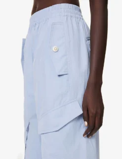 Dion Lee Wide-leg Mid-rise Cotton Cargo Trousers 12 Dion Lee Wide-leg Mid-rise Cotton Cargo Trousers -Reiss Shop R04181852 GLACIER ALT05