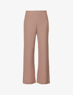 Narine Wide-leg Cotton-blend Trousers