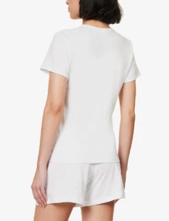 Carly Short-sleeved Organic-cotton Top -Reiss Shop R04183735 WHITE ALT02