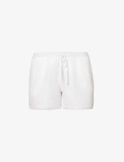 Casey Drawstring-waist Organic-cotton Shorts