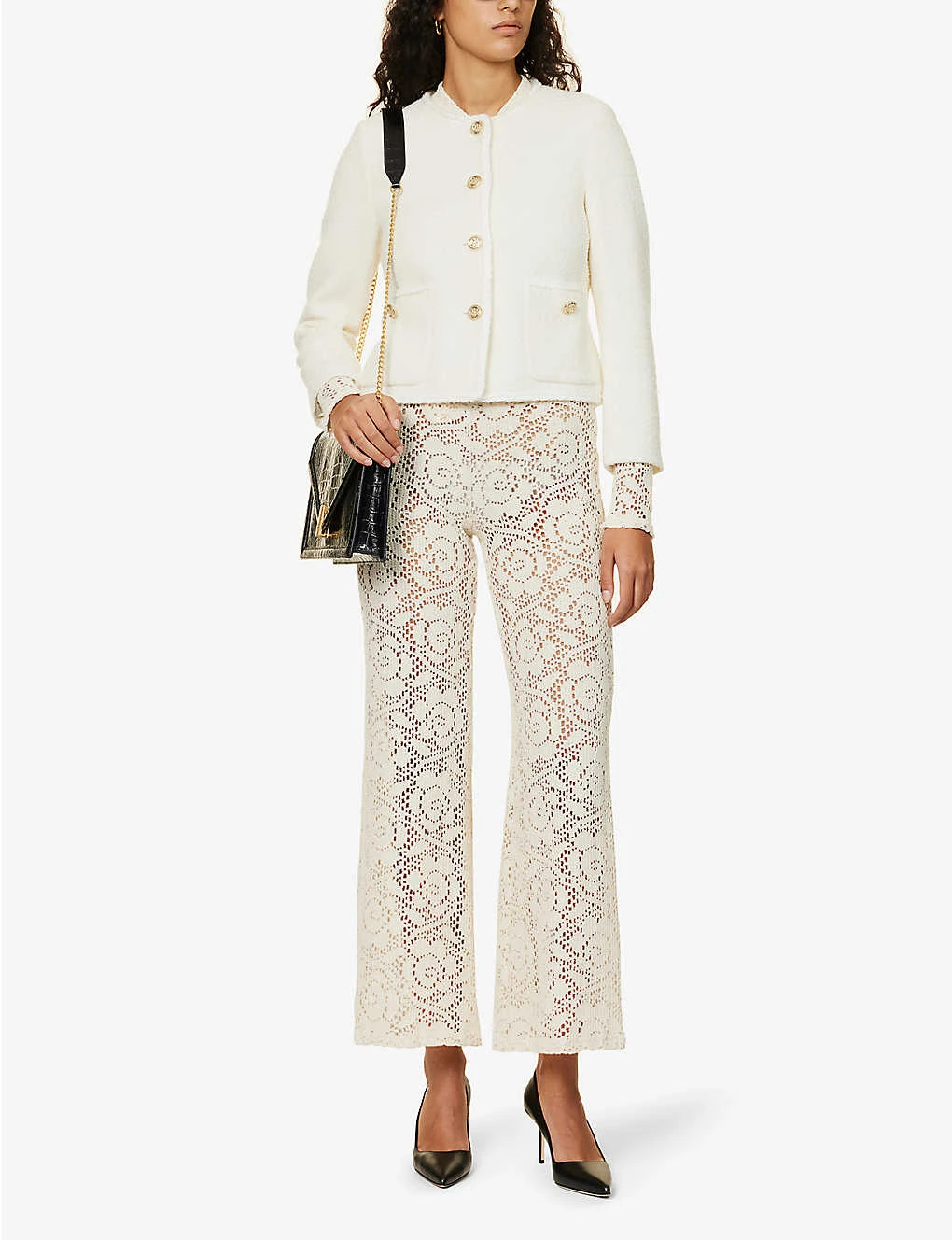 Levanzo Wide-leg Mid-rise Recycled Cotton-blend Knitted Trousers 2 Levanzo Wide-leg Mid-rise Recycled Cotton-blend Knitted Trousers - Image 2