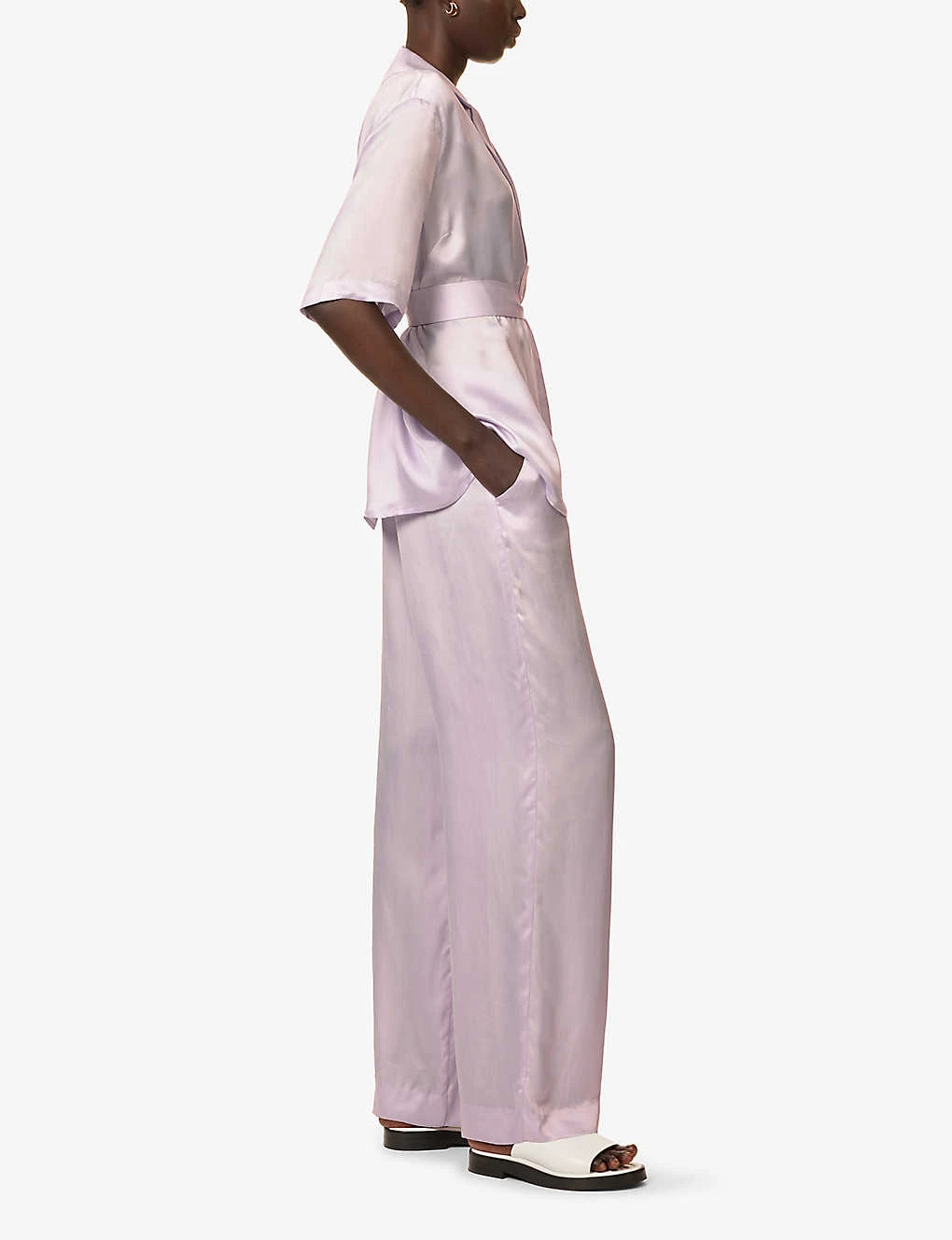 Pilot Wide-leg High-rise Woven Trousers 2 Pilot Wide-leg High-rise Woven Trousers - Image 2