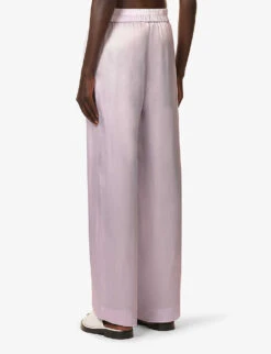 Pilot Wide-leg High-rise Woven Trousers 8 Pilot Wide-leg High-rise Woven Trousers -Reiss Shop R04183800 LAVENDER ALT03