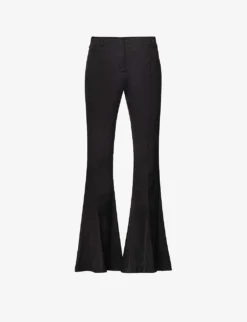 Acne Studios Pippen Flared-leg Low-rise Stretch-woven Trousers