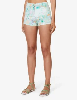 Flora Patterned Regular-fit Stretch-woven Shorts 7 Flora Patterned Regular-fit Stretch-woven Shorts -Reiss Shop R04185234 MULTI ALT02