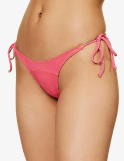 It's Now Cool Roze 90s Side-tie Bikini Bottoms -Reiss Shop R04185546 ROZE ALT02