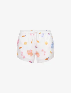 Seafolly Under The Sea Printed Linen Shorts