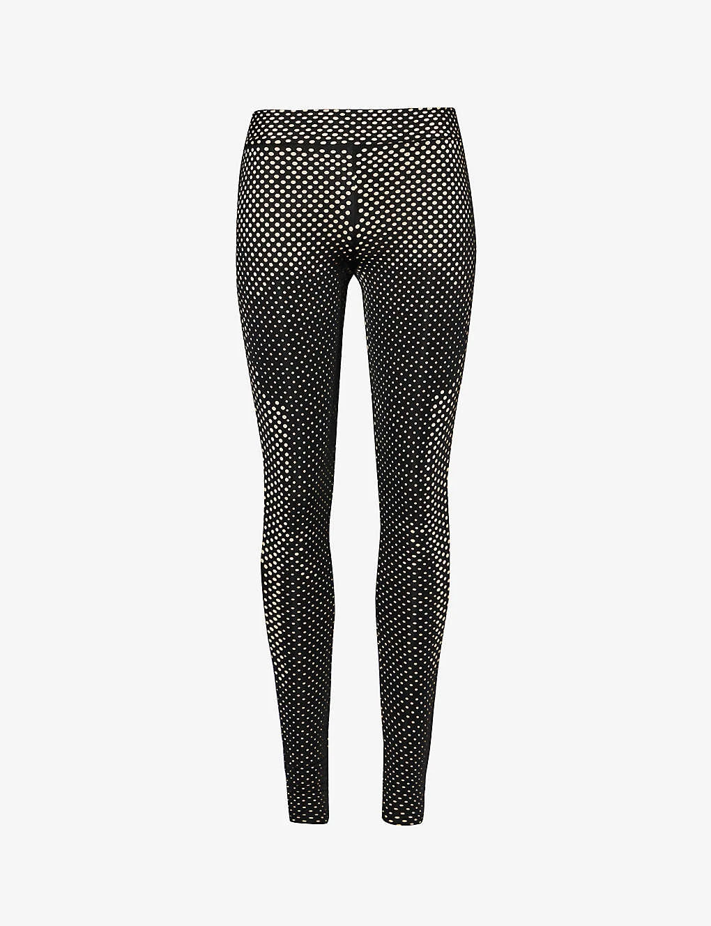 Laser-Cut High-rise Stretch-woven Leggings 1 Laser-Cut High-rise Stretch-woven Leggings