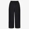 Black Pull On Culotte Trousers