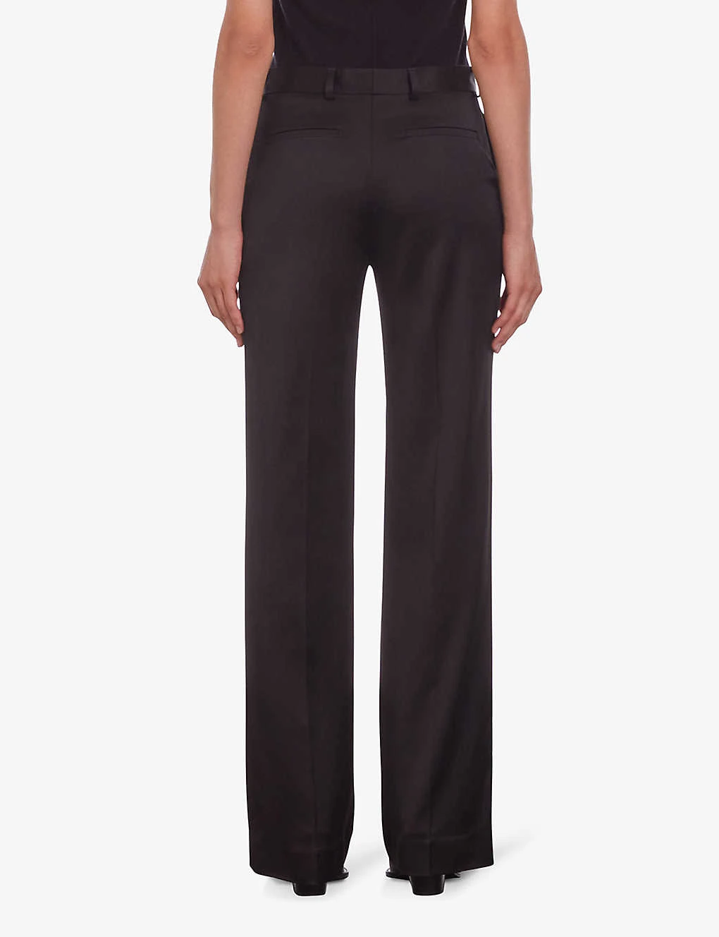 THE KOOPLES Pressed-crease Straight-leg High-rise Stretch-woven Trousers 4 THE KOOPLES Pressed-crease Straight-leg High-rise Stretch-woven Trousers - Image 4