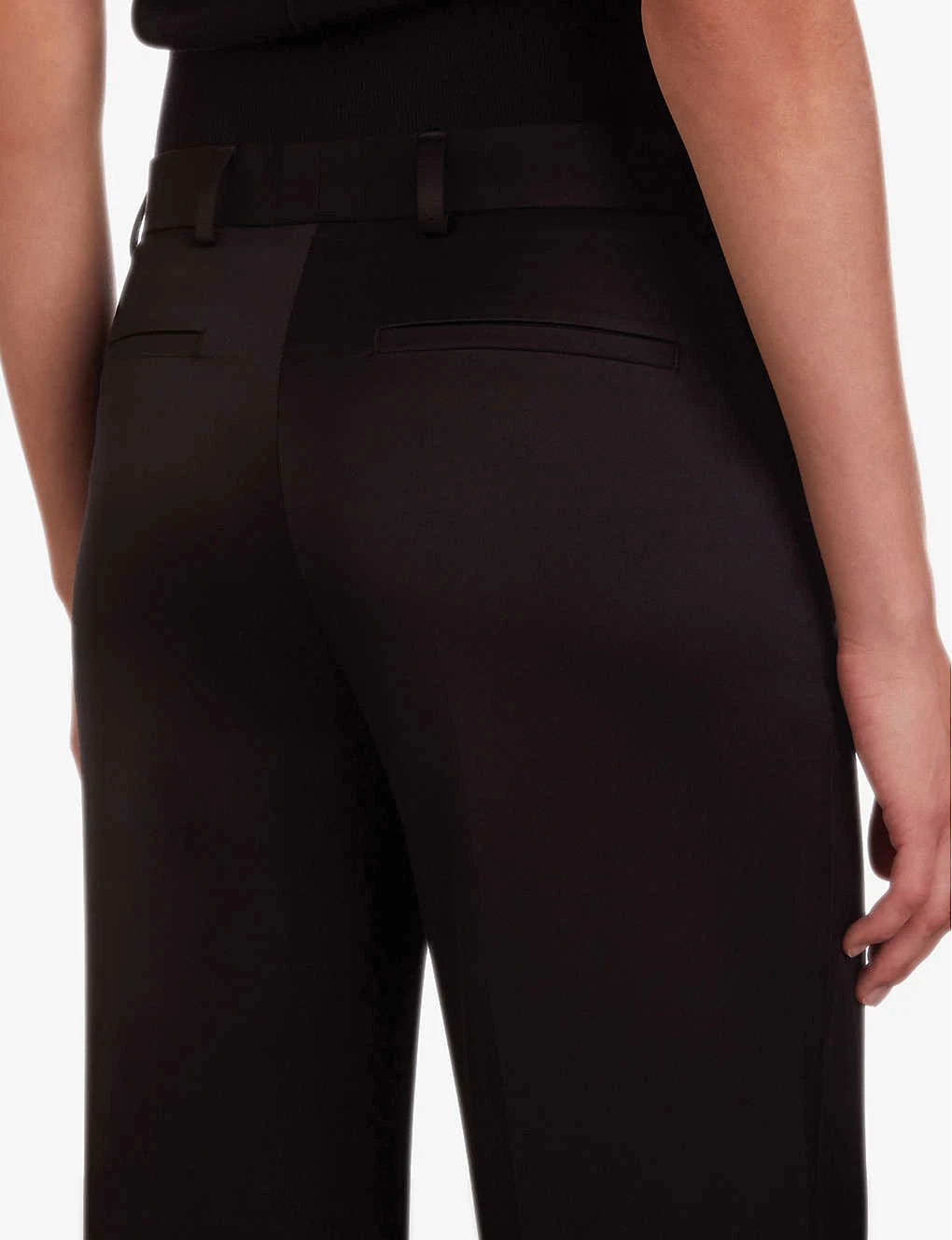 THE KOOPLES Pressed-crease Straight-leg High-rise Stretch-woven Trousers 5 THE KOOPLES Pressed-crease Straight-leg High-rise Stretch-woven Trousers - Image 5