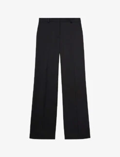 THE KOOPLES Pressed-crease Straight-leg High-rise Stretch-woven Trousers