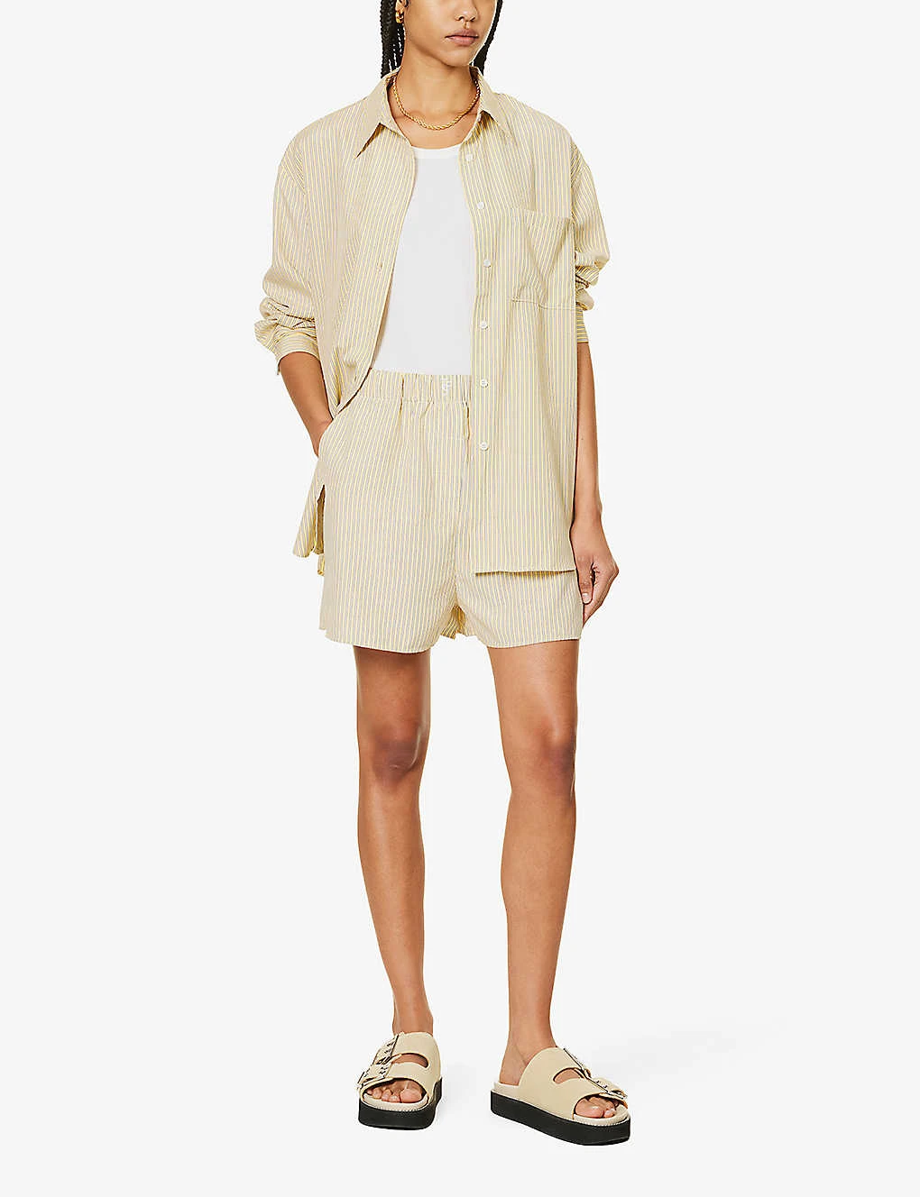 Lui Striped Woven Shorts 2 Lui Striped Woven Shorts - Image 2