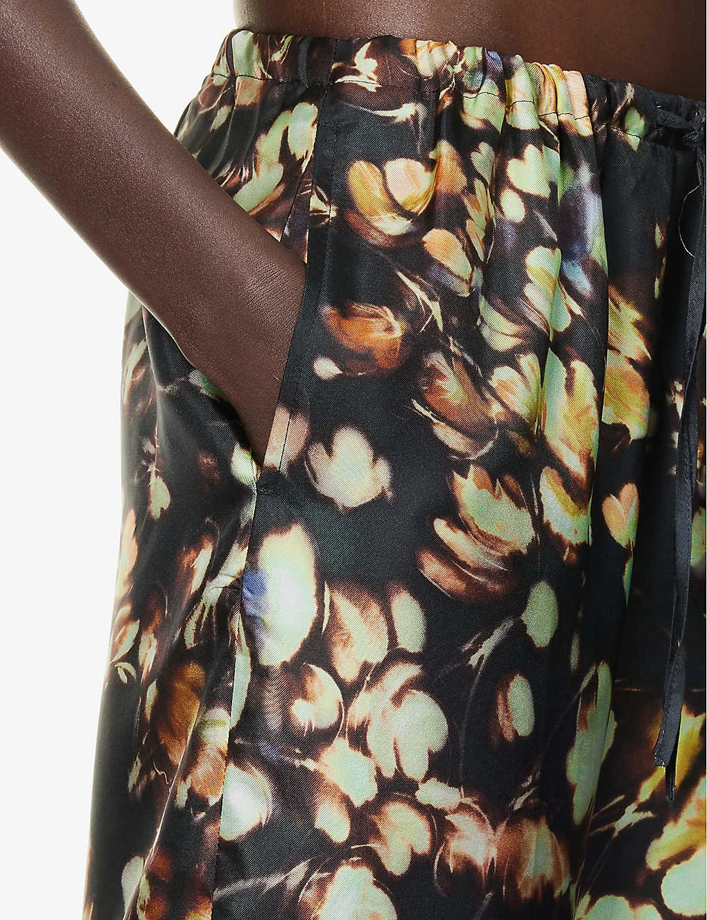 Dries Van Noten Wide-leg Mid-rise Silk Trousers 5 Dries Van Noten Wide-leg Mid-rise Silk Trousers - Image 5