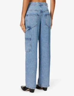 Isabel Marant Etoile Bymara Straight-leg Mid-rise Jeans -Reiss Shop R04188812 LIGHTBLUE ALT03