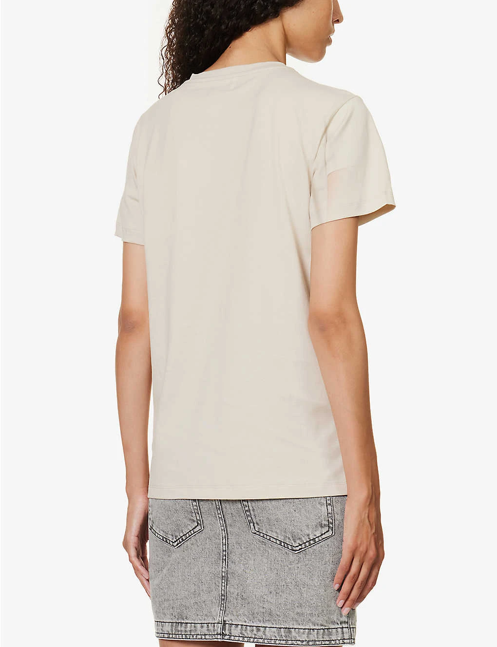 Isabel Marant Etoile Aby Logo-embroidered Cotton-jersey T-shirt 4 Isabel Marant Etoile Aby Logo-embroidered Cotton-jersey T-shirt - Image 4