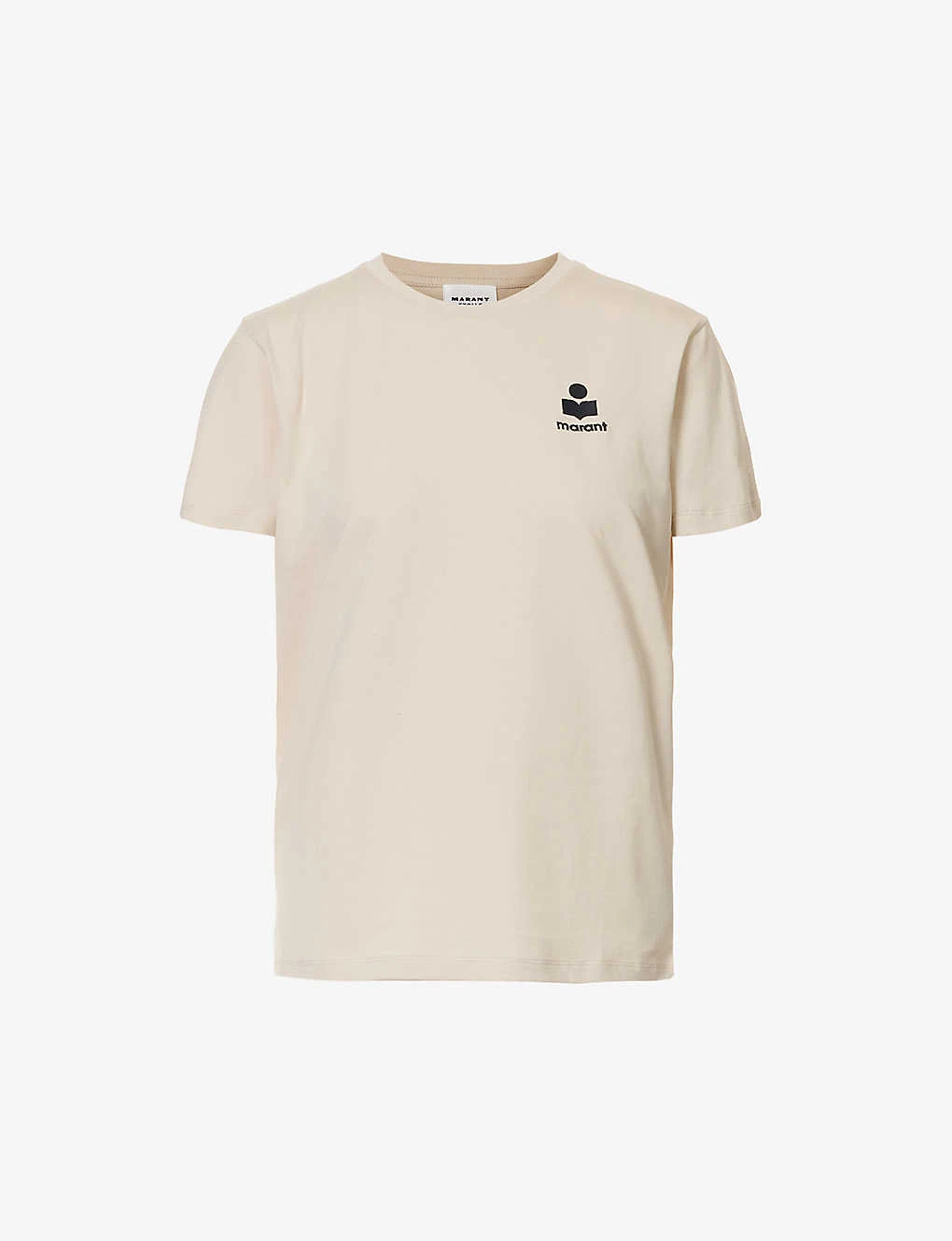 Isabel Marant Etoile Aby Logo-embroidered Cotton-jersey T-shirt 1 Isabel Marant Etoile Aby Logo-embroidered Cotton-jersey T-shirt