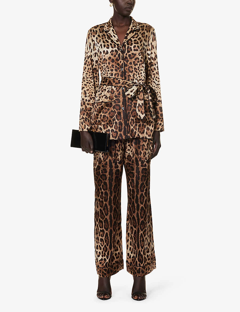Dolce & Gabbana Animal-print Wide-leg Mid-rise Stretch-silk Trousers 2 Dolce & Gabbana Animal-print Wide-leg Mid-rise Stretch-silk Trousers - Image 2