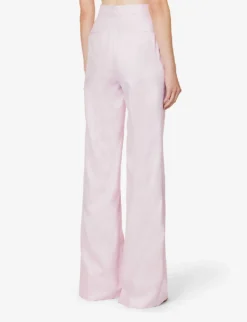Vesta Flared Wool Suit Trousers -Reiss Shop R04189120 BLUSH ALT03