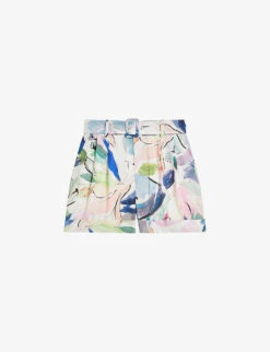 Ted Baker Tarinah Tailored Abstract-print Woven Shorts