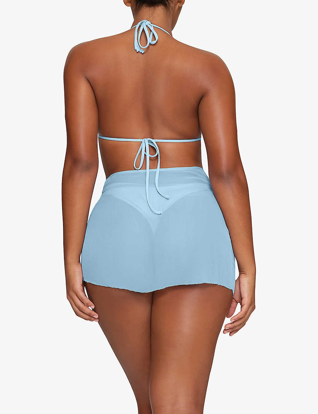 Semi-sheer Chiffon Silk Skirt 4 Semi-sheer Chiffon Silk Skirt - Image 4