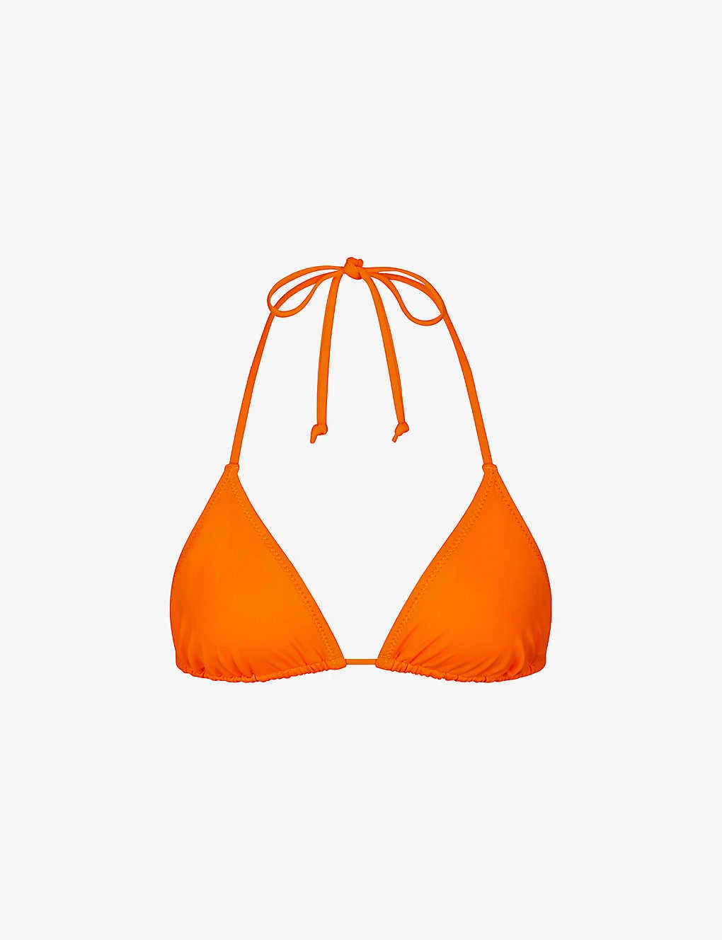 Halterneck Stretch-recycled Nylon Bikini Top 1 Halterneck Stretch-recycled Nylon Bikini Top