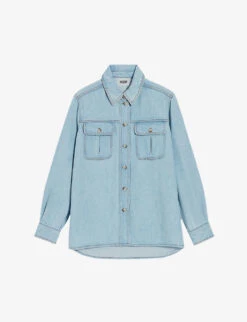 CLAUDIE PIERLOT Calisto Loose-fit Long-sleeve Woven Shirt