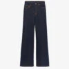 CLAUDIE PIERLOT Pandore High-rise Wide-leg Stretch-denim Jeans