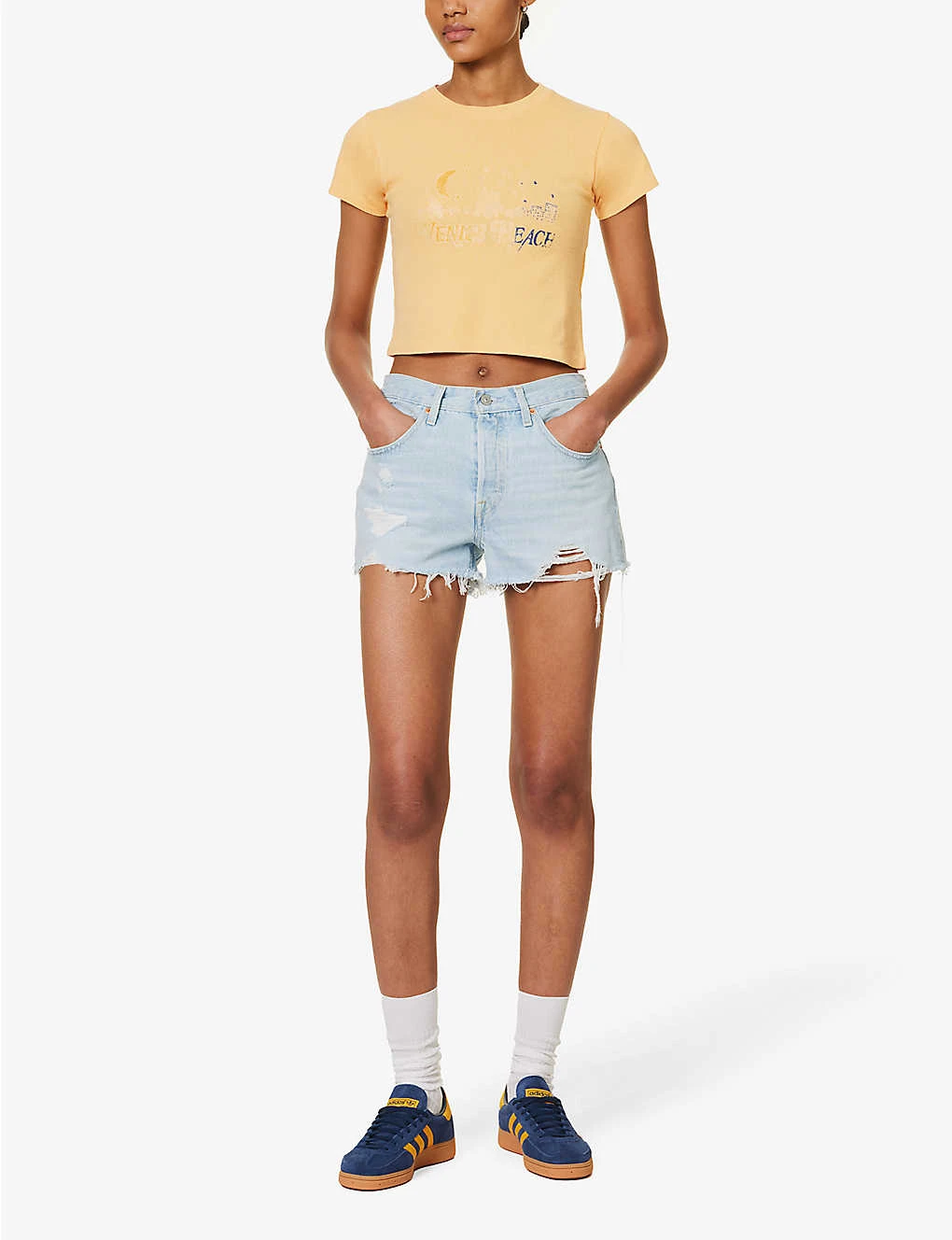 Levis 501 Original High-rise Stretch-denim Shorts 2 Levis 501 Original High-rise Stretch-denim Shorts - Image 2