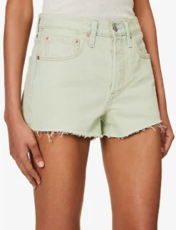 Levis 501 Original High-rise Denim Shorts -Reiss Shop R04191370 MYMUSESHORT ALT04