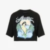 Amiri Mermaid Cropped Cotton-jersey T-shirt